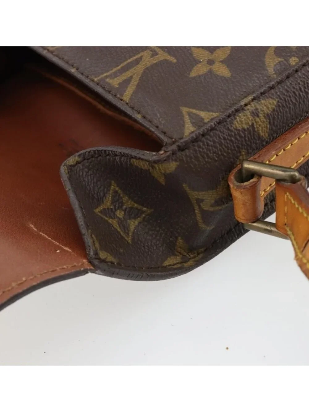 Authentic LOUIS VUITTON Monogram Saint Cloud PM Shoulder Bag M51244 LV